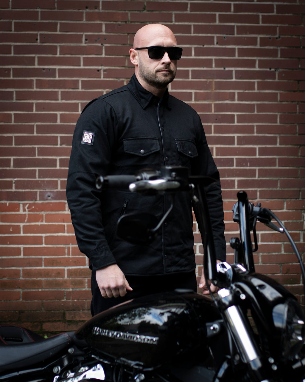 R&R Blackout Denim Hemd