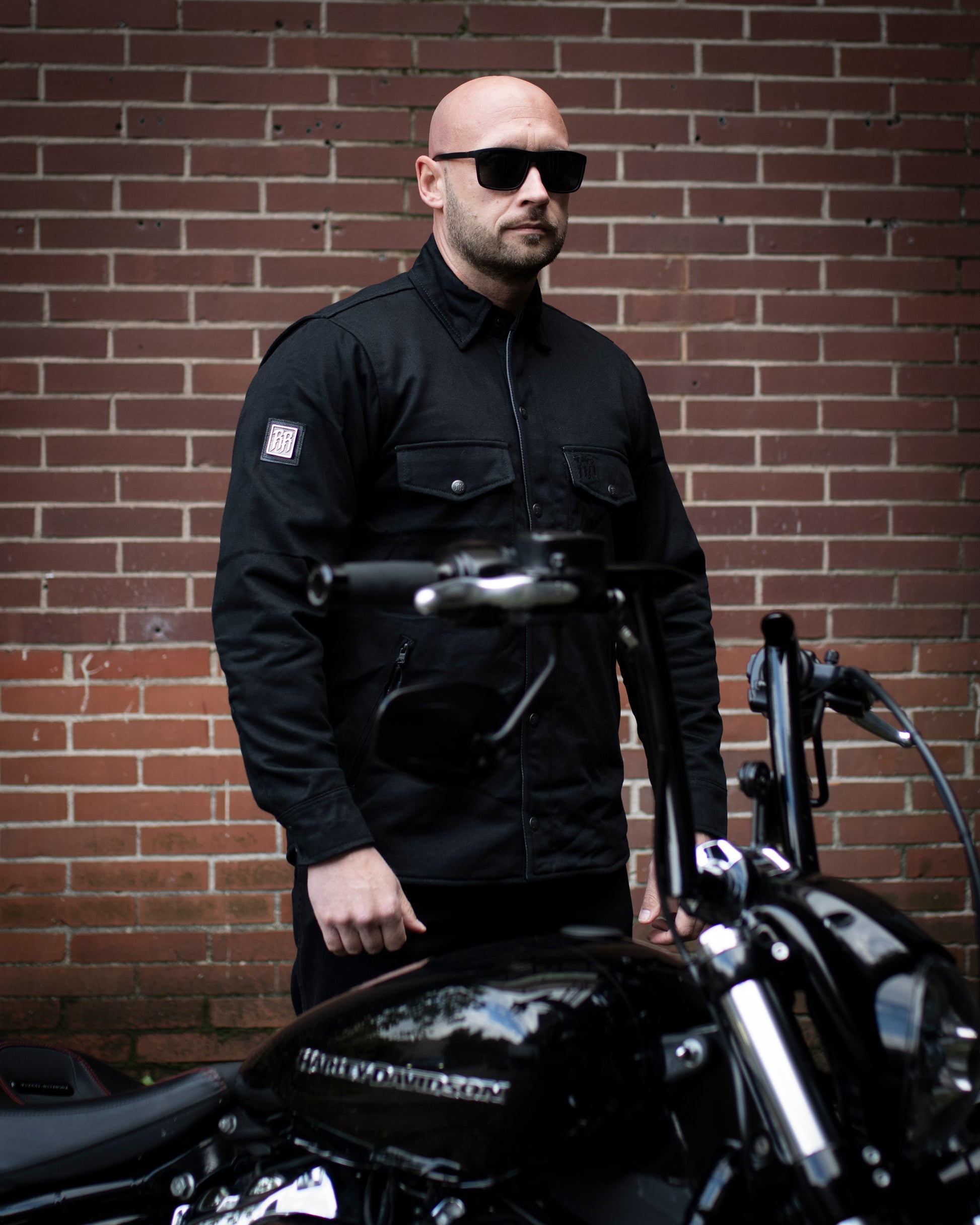 R&R Blackout Denim Hemd
