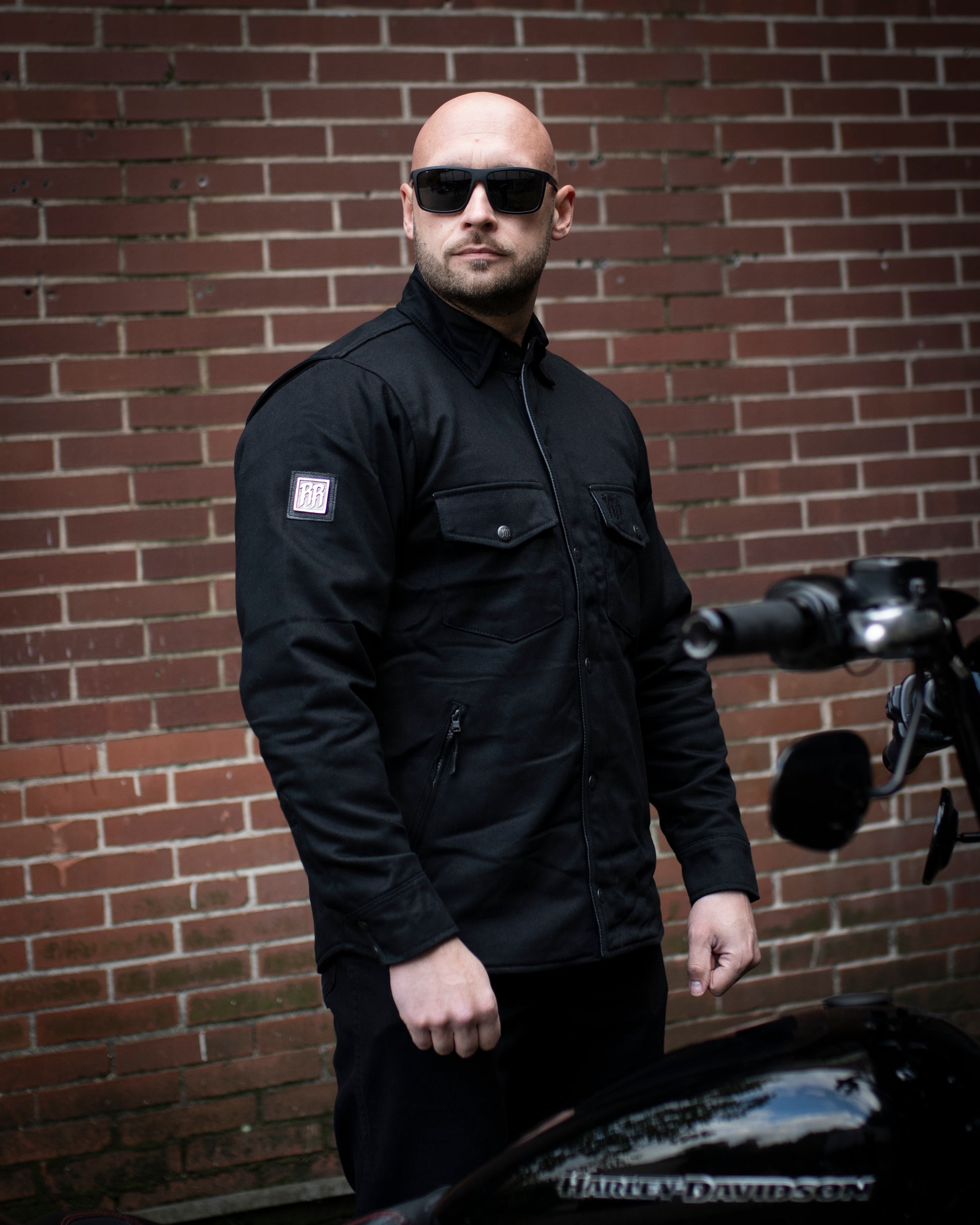 R&R Blackout Denim Hemd