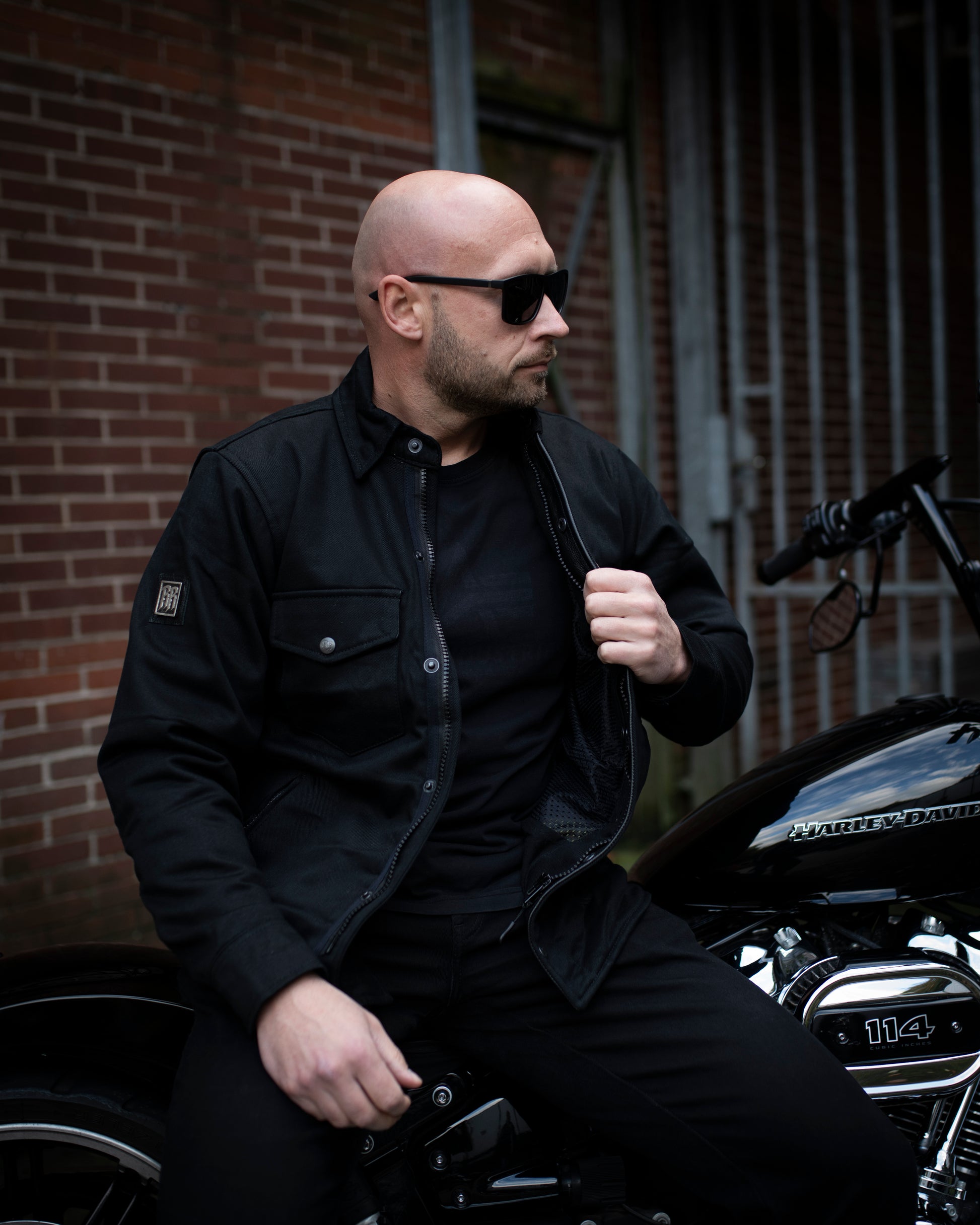 R&R Blackout Denim Hemd
